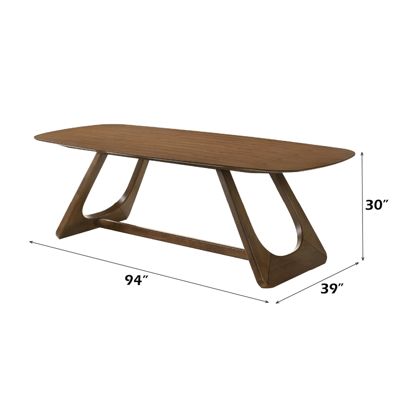 ACME Hoyte Dining Table in Walnut