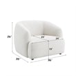 ACME Lucifer Chair in Black & White Shimmer Chenille