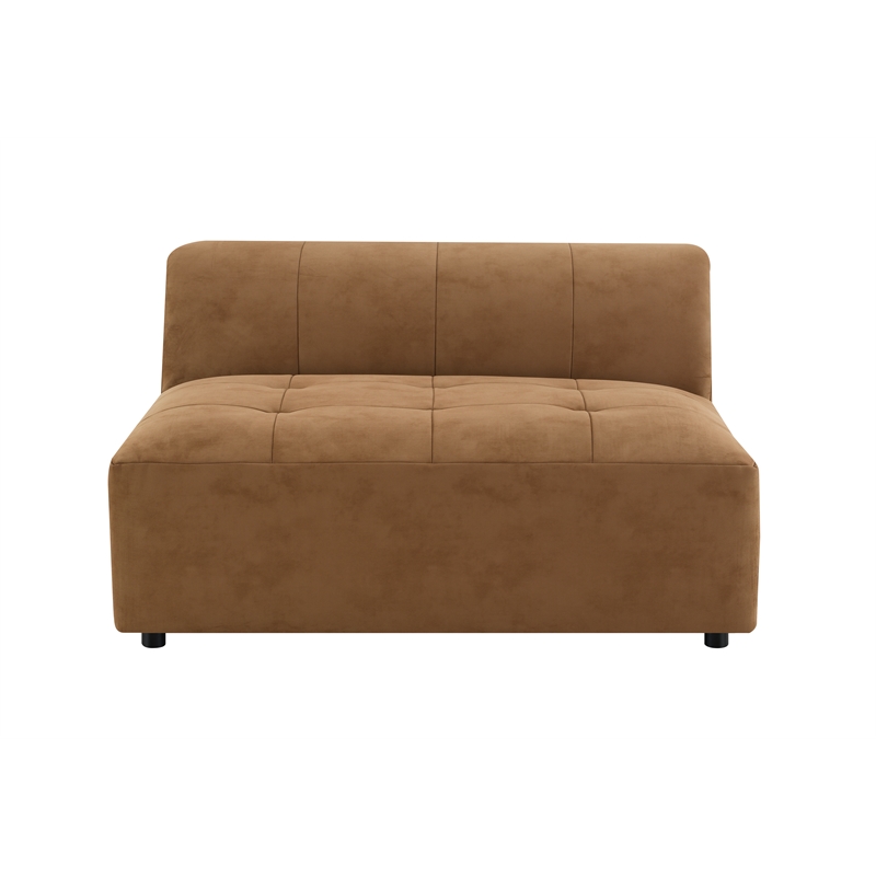 ACME Zoey Modular - Armless Chair  in Chocolate Suede