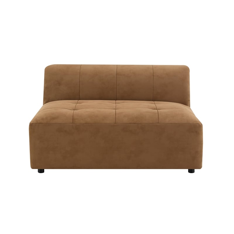ACME Zoey Modular - Armless Chair  in Chocolate Suede