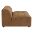 ACME Zoey Modular - Armless Chair  in Chocolate Suede