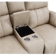 ACME Elison Motion Loveseat w/Console in Dark Beige Polish Microfiber