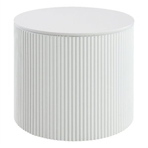 ACME Dyllan End Table in White High Gloss