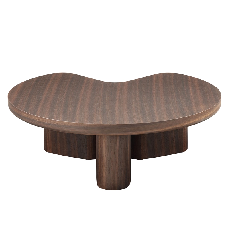 ACME Yoab Coffee Table in Smoked Oak  & Light Gray High Gloss