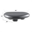 ACME Charlene Coffee Table in Gray High Gloss
