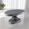 ACME Charlene End Table in Gray High Gloss