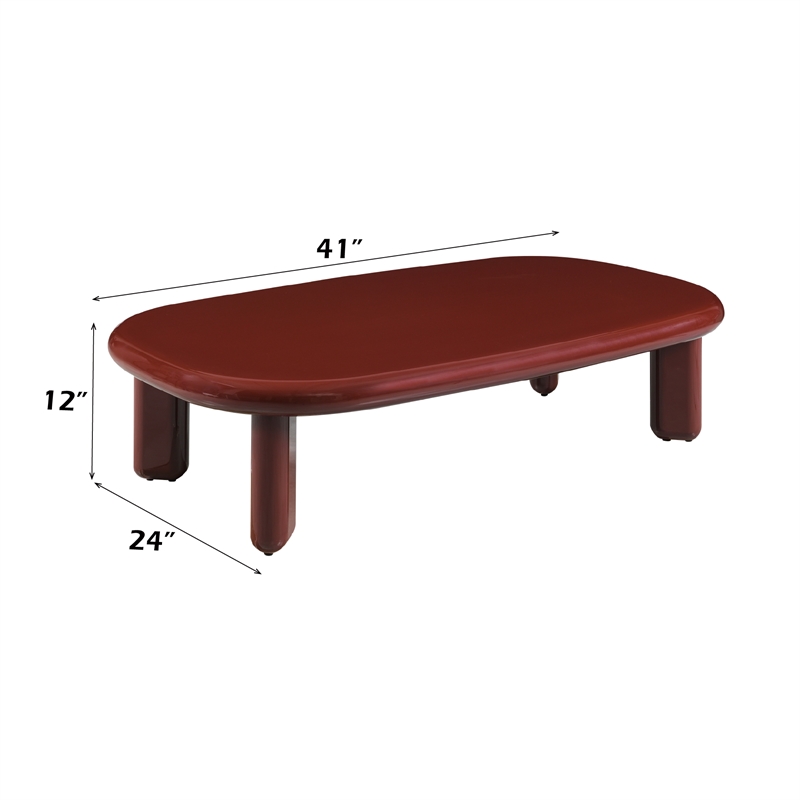 ACME Eddie Coffee Table in Red High Gloss