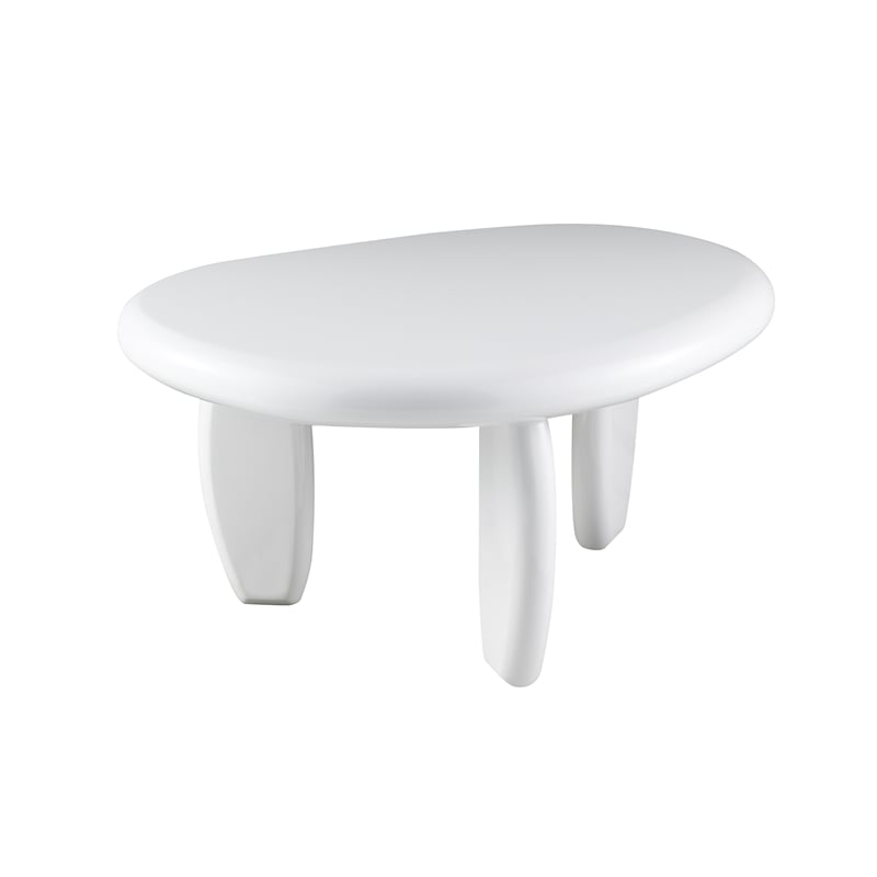 ACME Wylie End Table in White High Gloss