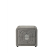 ACME Shelyn Nightstand in Gray Teddy Sherpa & Chrome