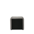 ACME Shelyn Nightstand in Gray Teddy Sherpa & Chrome