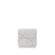 ACME Esther Nightstand in White & Silver High Gloss