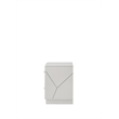 ACME Esther Nightstand in White & Silver High Gloss