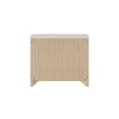 ACME Jehoram Nightstand in Beige Linen & Beige