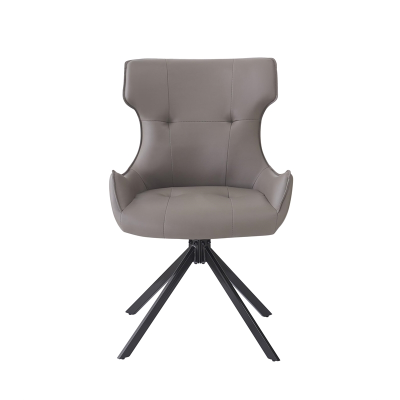 ACME Damita Side Chair (Set-2) in Camel & Black
