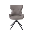 ACME Damita Side Chair (Set-2) in Camel & Black