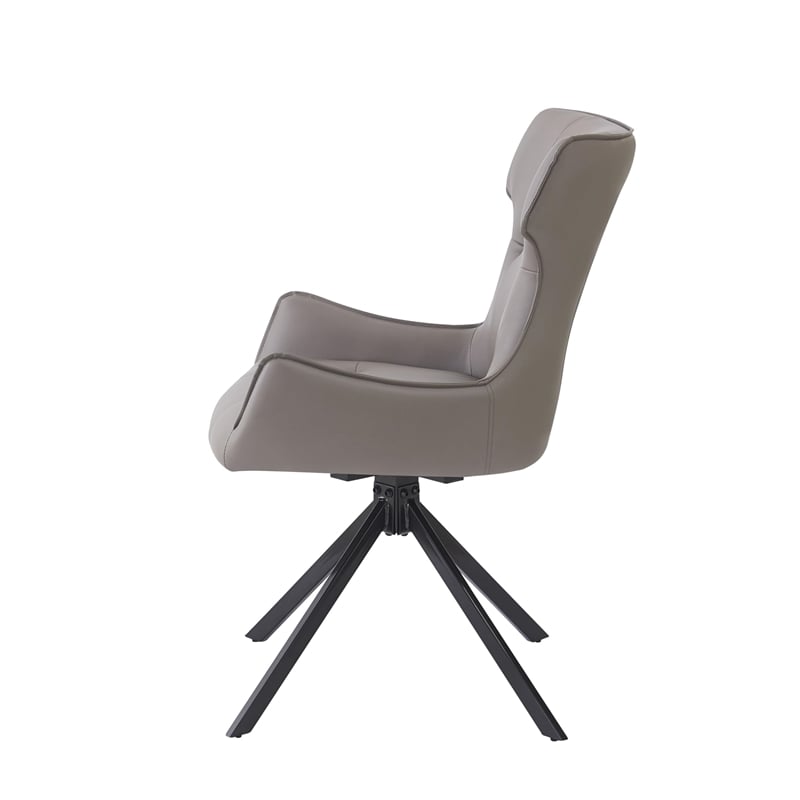 ACME Damita Side Chair (Set-2) in Camel & Black