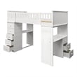 ACME Willoughby Twin Loft Bed in White