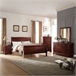 ACME Louis Philippe Twin Bed in Cherry