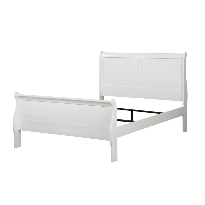 ACME Louis Philippe Twin Bed in White