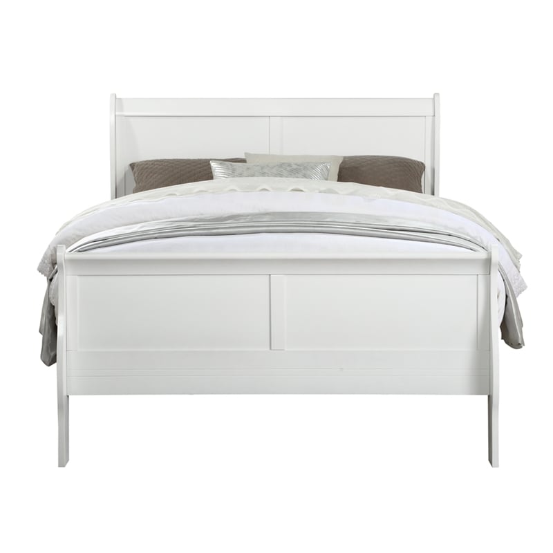 ACME Louis Philippe Twin Bed in White