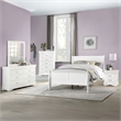 ACME Louis Philippe Twin Bed in White