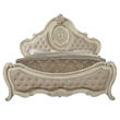 ACME Ragenardus Eastern King Bed in Beige Linen & Antique White
