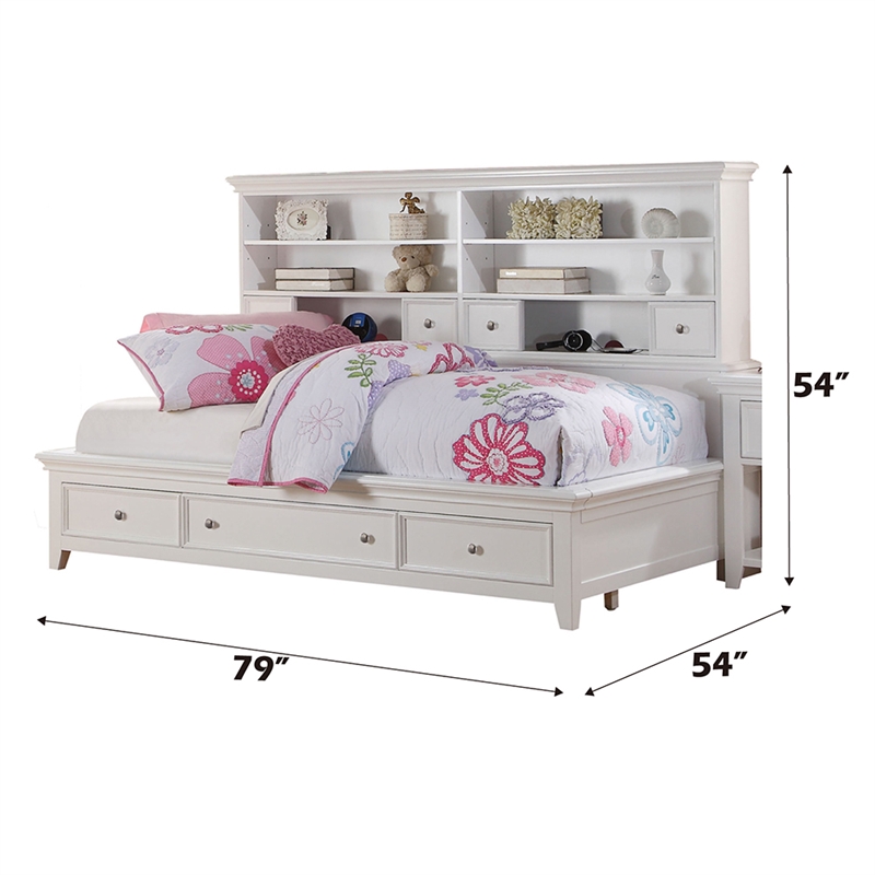 ACME Lacey Daybed w/Storage in White