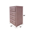 ACME Reggie Chest in Pink Fabric