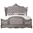 ACME Ariadne Queen Bed in Velvet & Antique Platinum