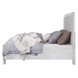 ACME Katia Queen Bed in Light Gray Linen in Rustic Gray & Weathered White