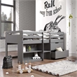 ACME Fabiana Twin Loft Bed w/Storage in Gray