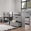 ACME Fabiana Twin Loft Bed w/Storage in Gray