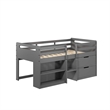 ACME Fabiana Twin Loft Bed w/Storage in Gray