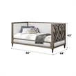 ACME Artesia Daybed (Twin) in Tan Fabric & Salvaged Natural