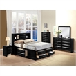 ACME Ireland Queen Bed w/Storage in Black