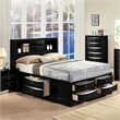ACME Ireland Queen Bed w/Storage in Black