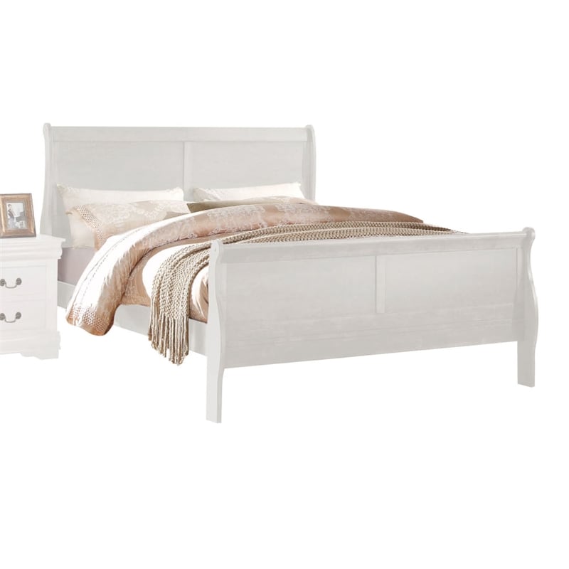 ACME Louis Philippe Eastern King Bed in White