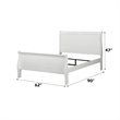 ACME Louis Philippe Queen Bed in White