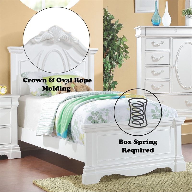 ACME Estrella Full Bed in White