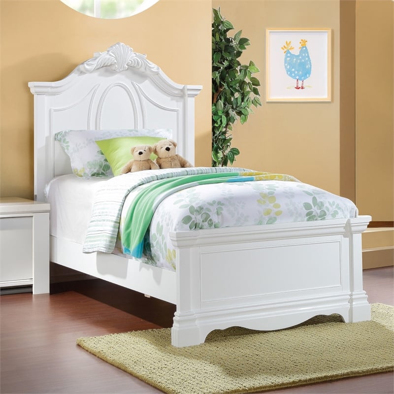 ACME Estrella Twin Bed in White