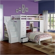 ACME Freya Twin Loft Bed w/Storage in White