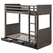 ACME Estevon Bunk Bed (T/T) w/Storage in Gray Oak