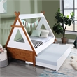 ACME Loreen Twin Bed in Oak & White