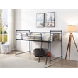 ACME Cordelia Twin Loft Bed w/Slide in Antique Oak in Sandy Black & Dark Bronze
