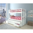 ACME Micah Bunk Bed (T/T) w/Trundle & Storage in White