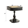 ACME Bishop Game Table in Black