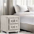 ACME Reggie Nightstand in Beige Fabric