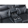 ACME Ephron Power Motion Loveseat in Black Leather Air