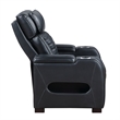 ACME Ephron Power Motion Recliner in Black Leather Air