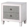 ACME Katia Nightstand in Rustic Gray & Weathered White